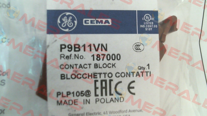 187000 Cema (General Electric)