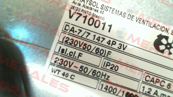 DA 7/7 CM 147 W 4 P 3 V  / V710011 Chaysol