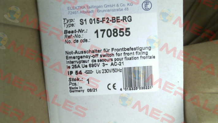 S1 015-F2-BE-RG Elektra Tailfingen