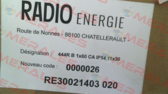 PRE0042 // REO444R1B0,06CA Radio Energie