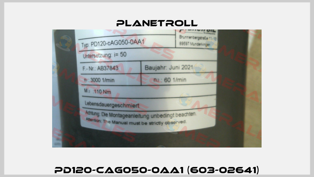 PD120-CAG050-0AA1 (603-02641) Planetroll