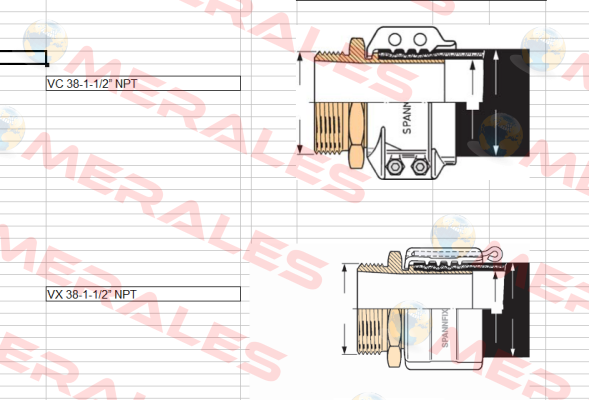 VC 38-1-1/2” NPT  Elaflex