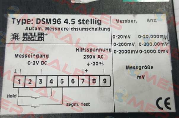 DSM96 4.5 stellig obsolete  Müller Ziegler