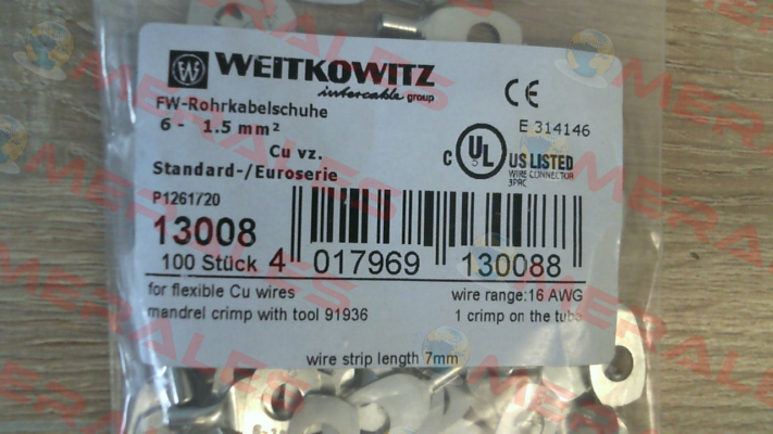 13008(1 pack 100 pcs) WEITKOWITZ