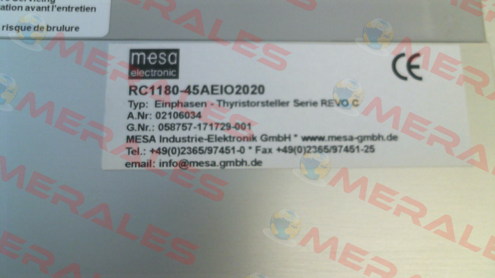 RC1180-45AEIO2020 CD AUTOMATION