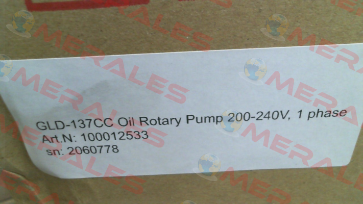 GLD-137CC ULVAC