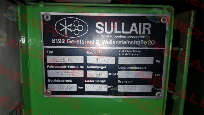 Grundplatine für S25 E10  Sullair