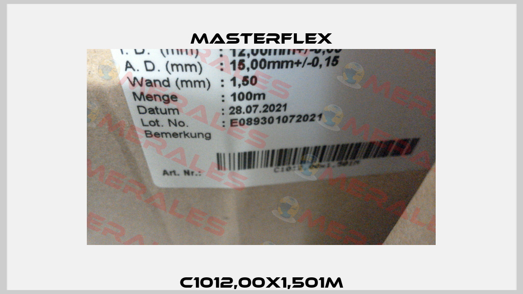 C1012,00x1,501M Masterflex