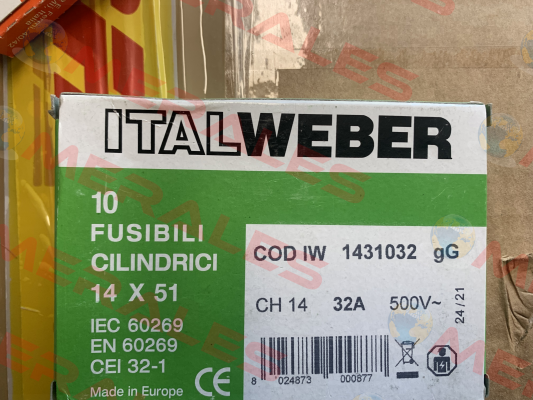 1431032 (pack x10) Italweber