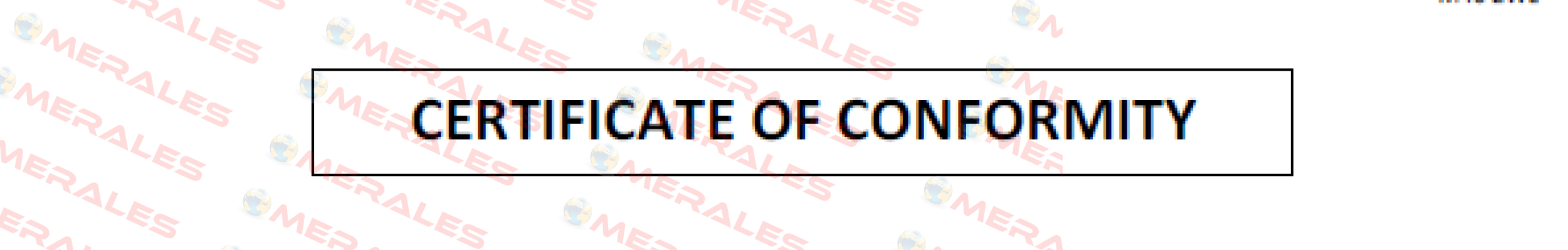 Certificate of Conformity Tyco Fire