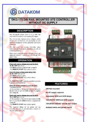 DKG-173  DATAKOM