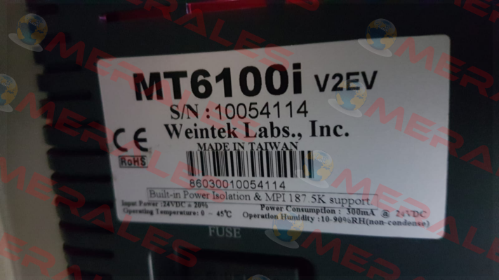 MT6100I V2EV -obsolete, alternative - MT8102iE  Weintek
