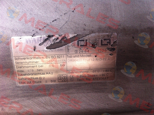 DR00450 F10F12-N-D-22 A  Warex