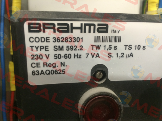 P/N: 150190472, Type:  SM 592N.2 Brahma