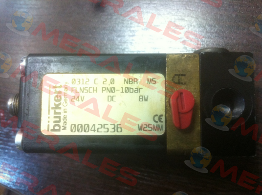 00042536 W25MM replced by 00125371  Burkert