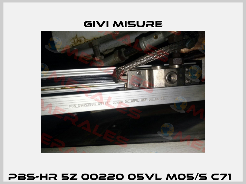 PBS-HR 5Z 00220 05VL M05/S C71   Givi Misure