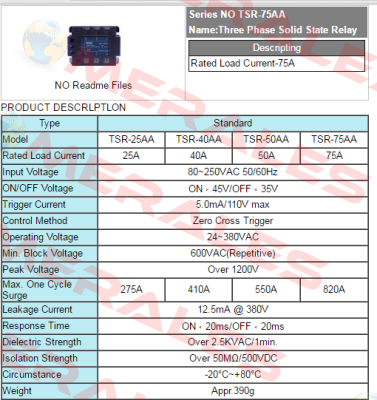 TSR-75AA  Fotek