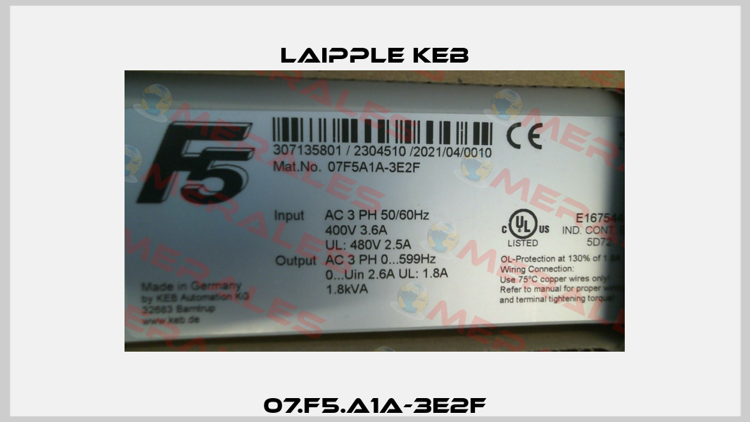 07.F5.A1A-3E2F LAIPPLE KEB