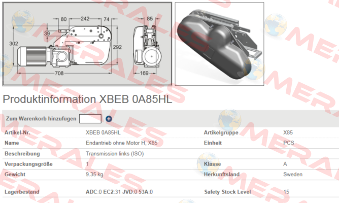 XBEB 0A85HL FlexLink