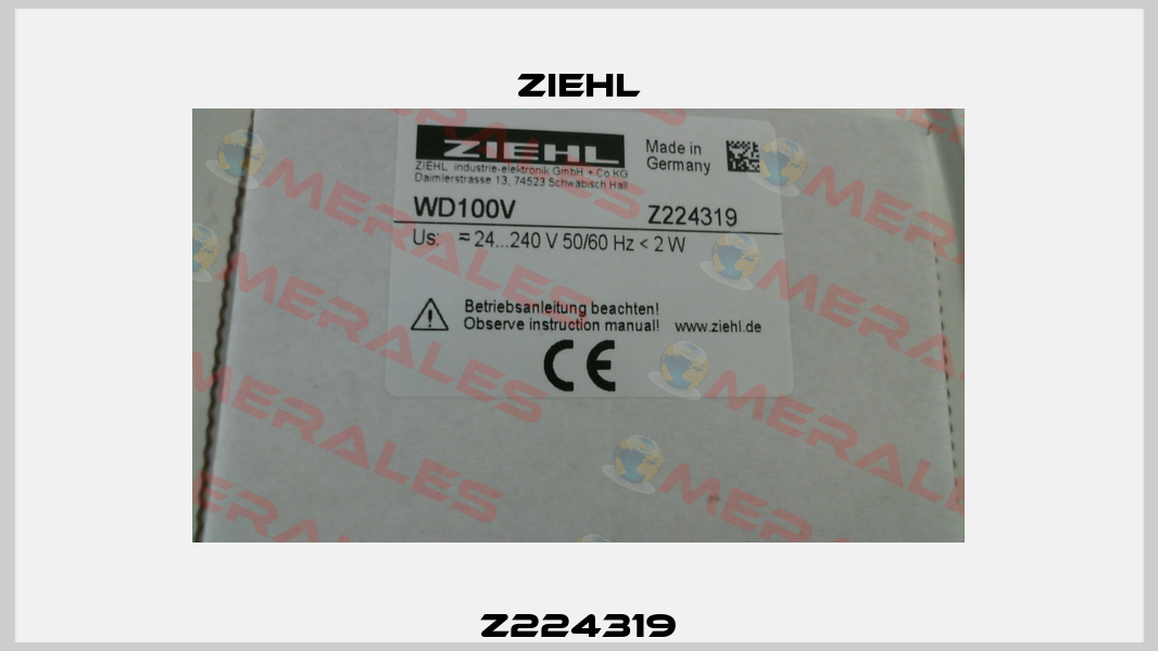 Z224319 Ziehl