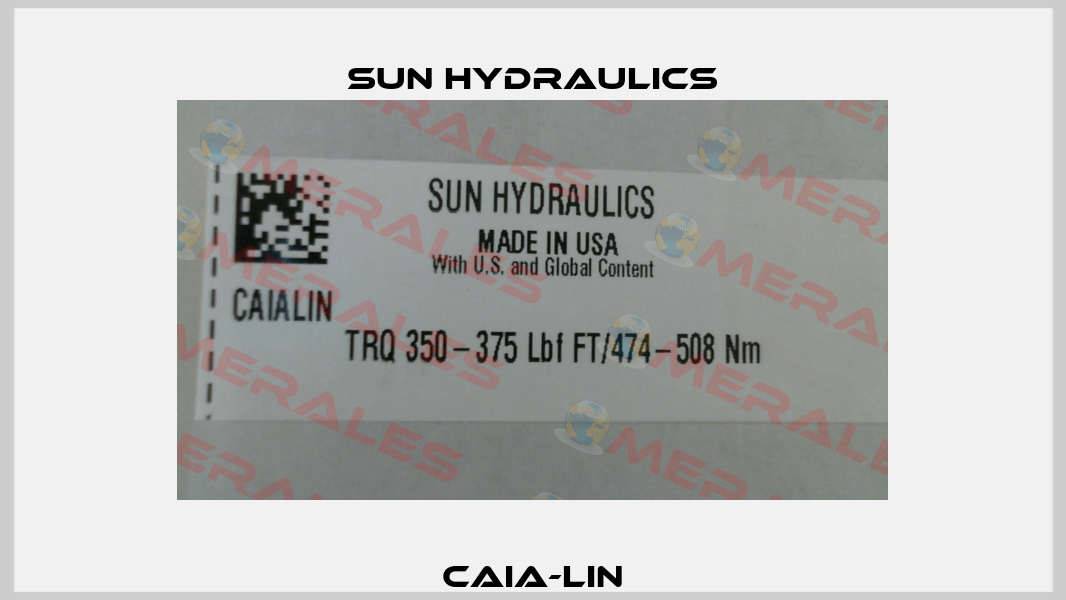 CAIA-LIN Sun Hydraulics