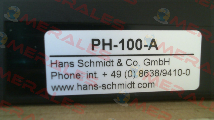 PH-100 A Hans Schmidt