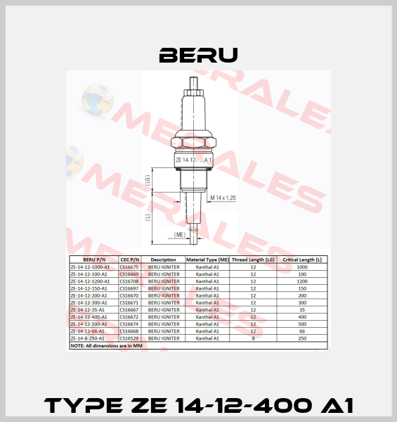 Type ZE 14-12-400 A1 Beru