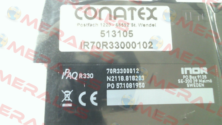 p/n: IR70R33000102 type: IPAQ-R330 Conatex