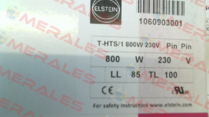 1060903001 / T-HTS/1 800W 230V Elstein