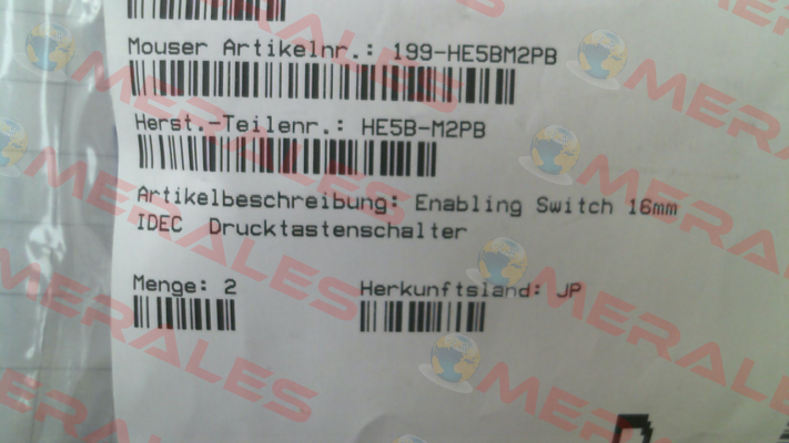 208784 / HE5B-M2PB Idec