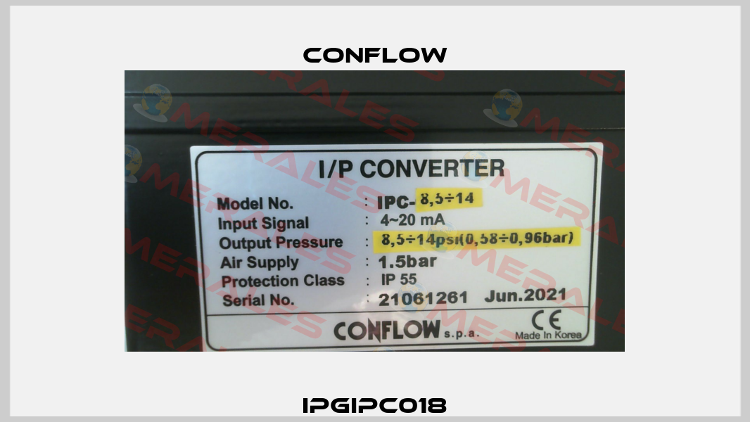 IPGIPC018 CONFLOW