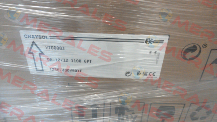 P/N: V700083, (DA 12/12 1.100 W 6 PT 230/400 V IP 20) Chaysol