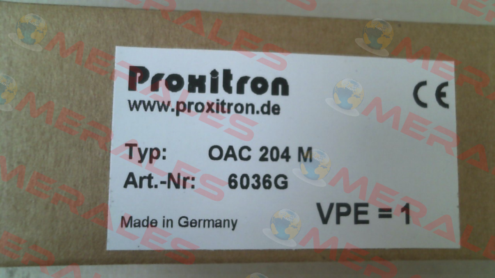6036G / OAC 204 M Proxitron