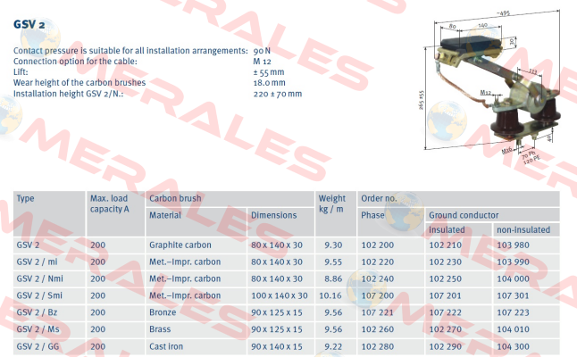 P/n: 0103990/01, Type: SA-GSV2/MI-PEU-A120L40-34 Vahle