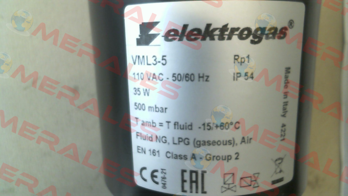 VML3-5 (110 V AC) Elektrogas