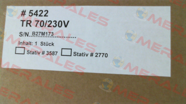 P/N: 005422 Type: TR 70 LCD/230V Reka