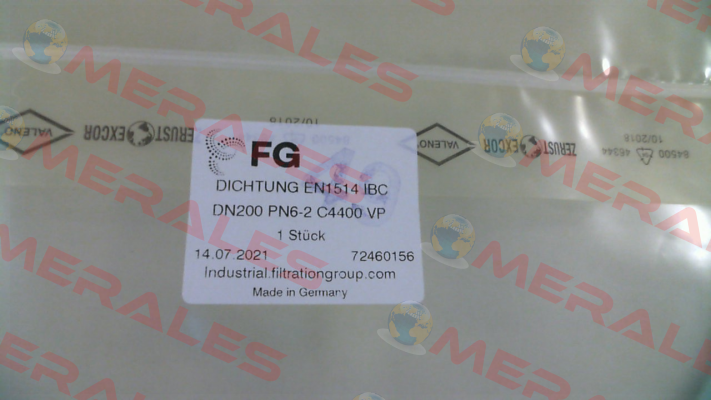 Gasket EN1514 IBC DN200 MAHLE