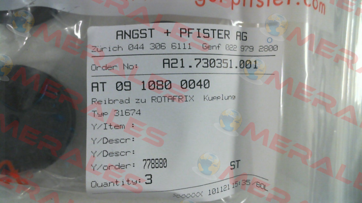 0910800040 Angst-Pfister