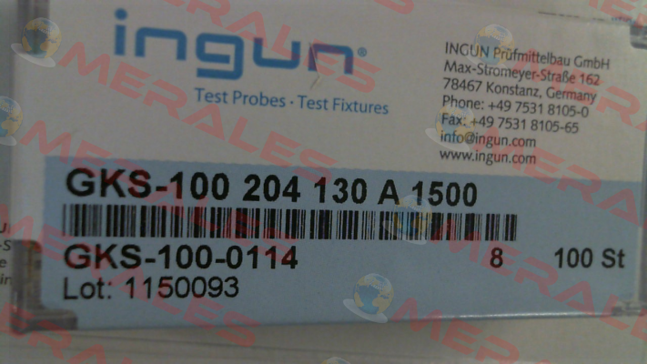 GKS-100-0114 Ingun