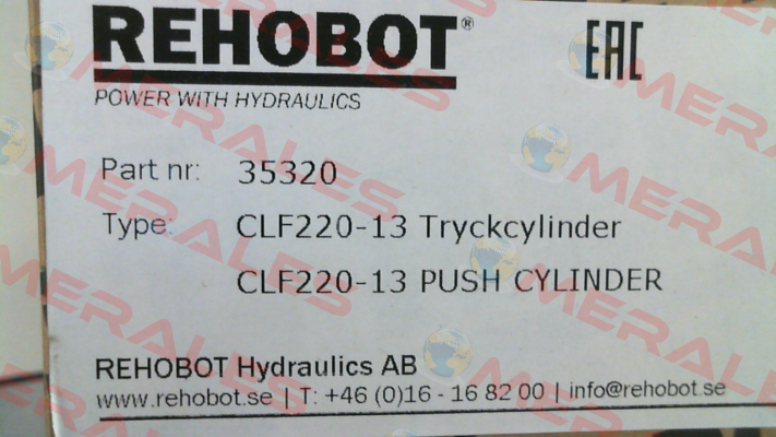 p/n: 35320, Type: CLF220-13 Rehobot