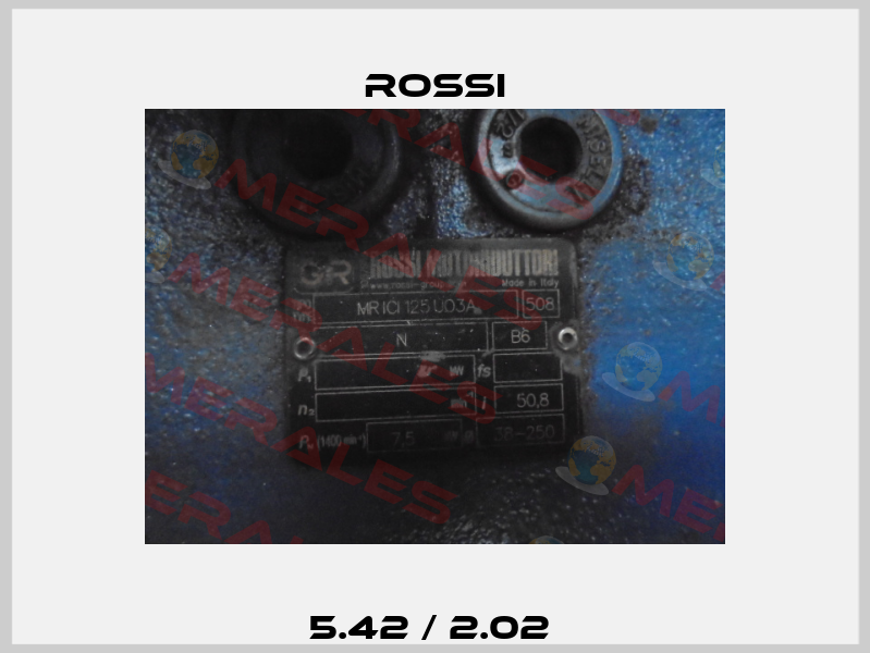 5.42 / 2.02  Rossi