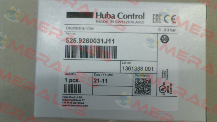 525.9260031J11 Huba Control