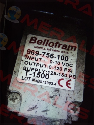 969-756-100 Bellofram