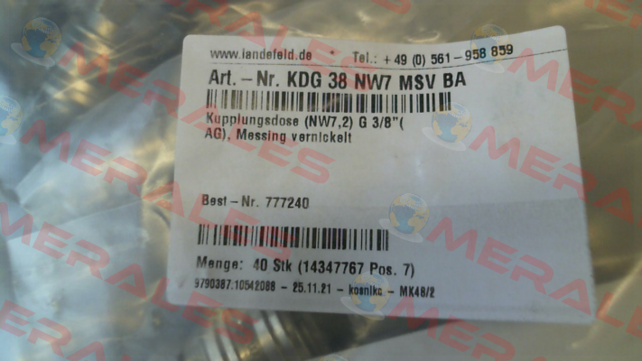 KDG 38 NW7 MSV BA Landefeld