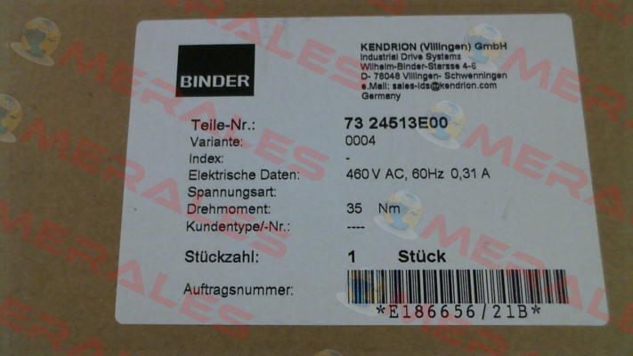 73 24513E00-0004 Binder