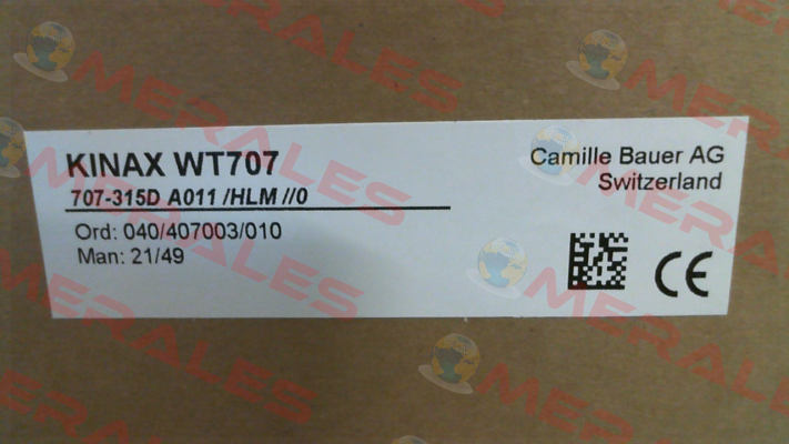 Kinax WT707 Camille Bauer
