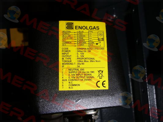 ISO 10 Nm / F03 / 9, SR 0-10 V  Enolgas