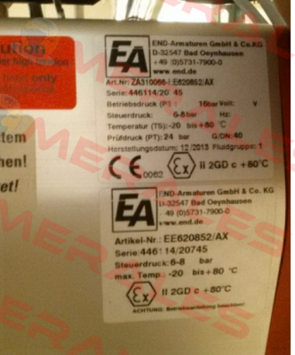 ZAD10027  End Armaturen