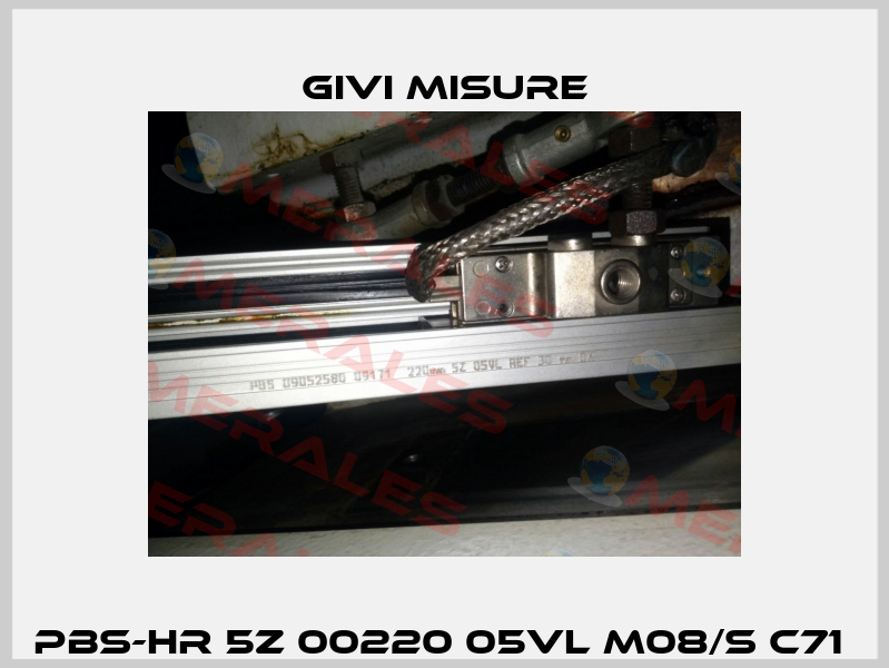 PBS-HR 5Z 00220 05VL M08/S C71  Givi Misure
