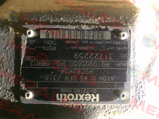 R910905650 / 	A  A10V O 45 DFR /31R-PSC62K04  Rexroth